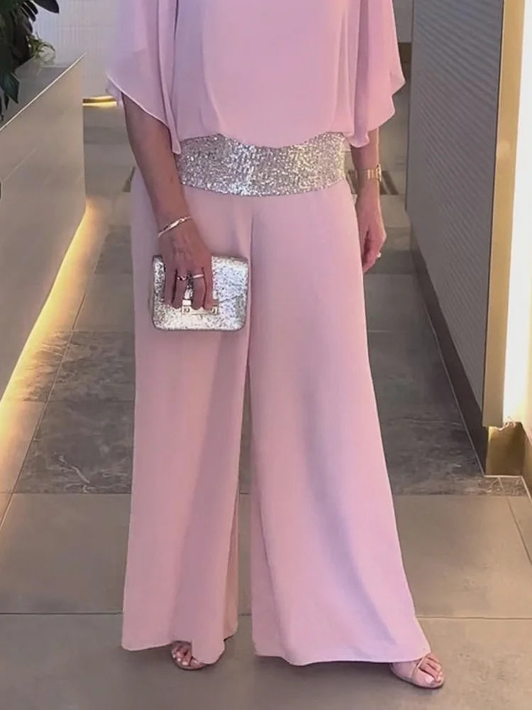 🔥Big Sales - 49%💃 Sequined Colorblock Elegant Two-piece Set -2