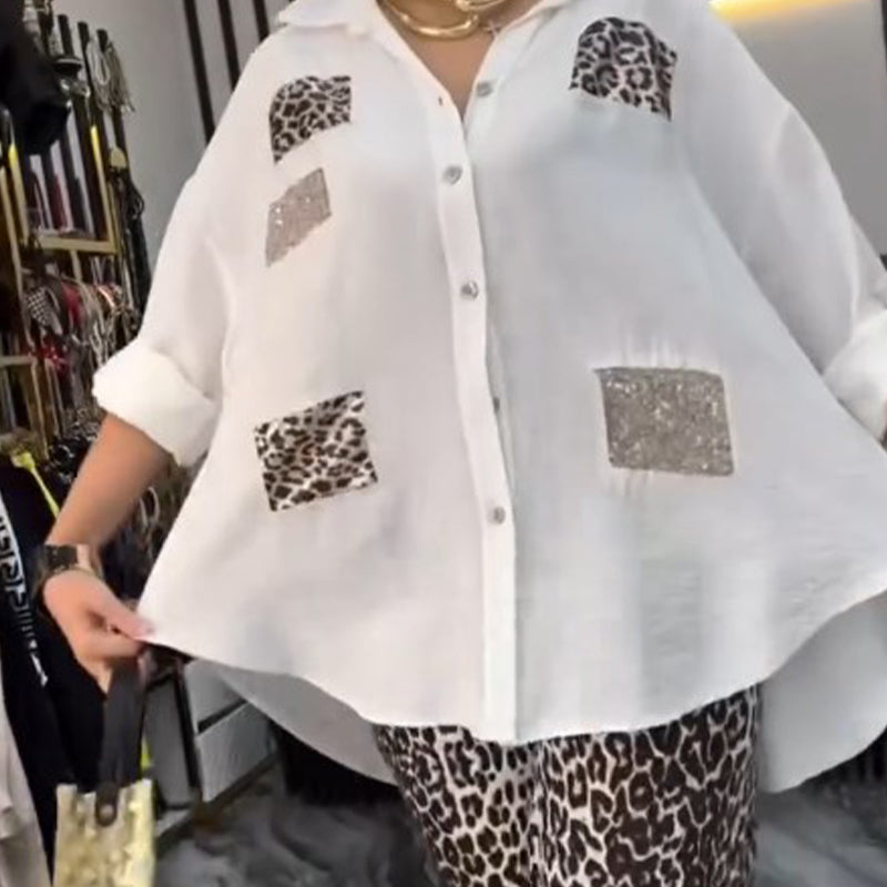 π 50% off sale! Free Shipping π Women's Casual Fashion Leopard Print Two Piece Set