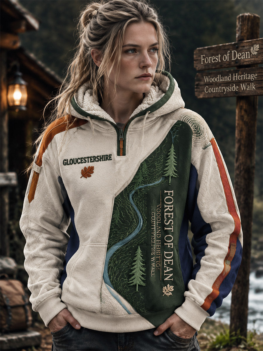 Women's Gloucestershire Countryside Fleece-Lined Hoodie
