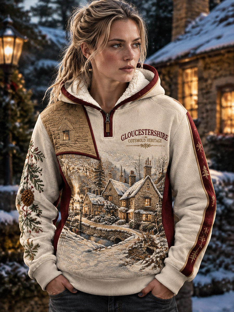 Women's Gloucestershire Countryside Fleece-Lined Hoodie