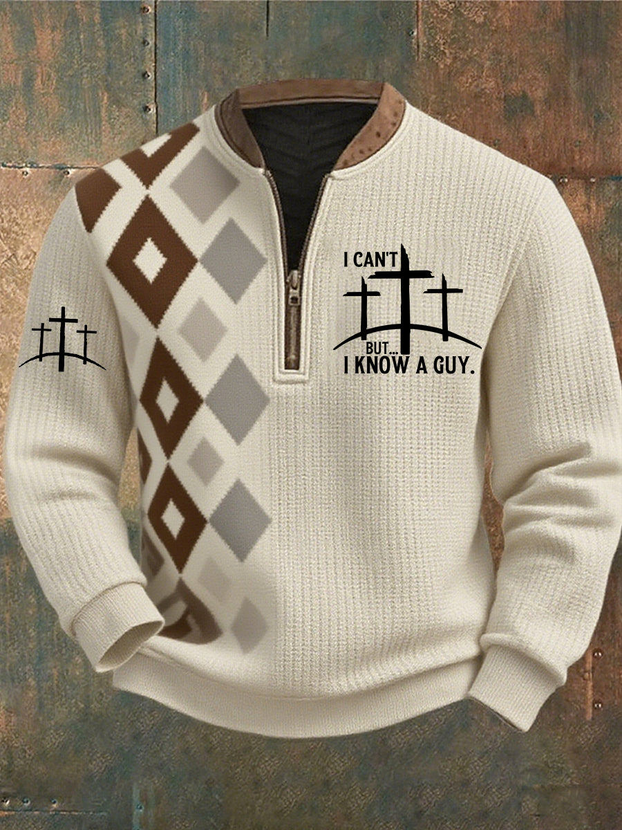 Men's Vintage Art Faith Casual Sweatshirt