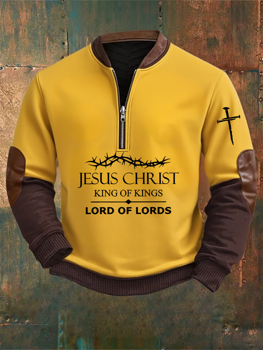 Men's Vintage Art Faith Casual Sweatshirt