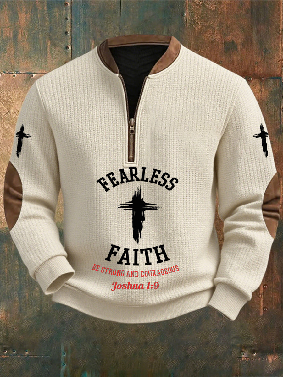 Men's Vintage Art Faith Casual Sweatshirt