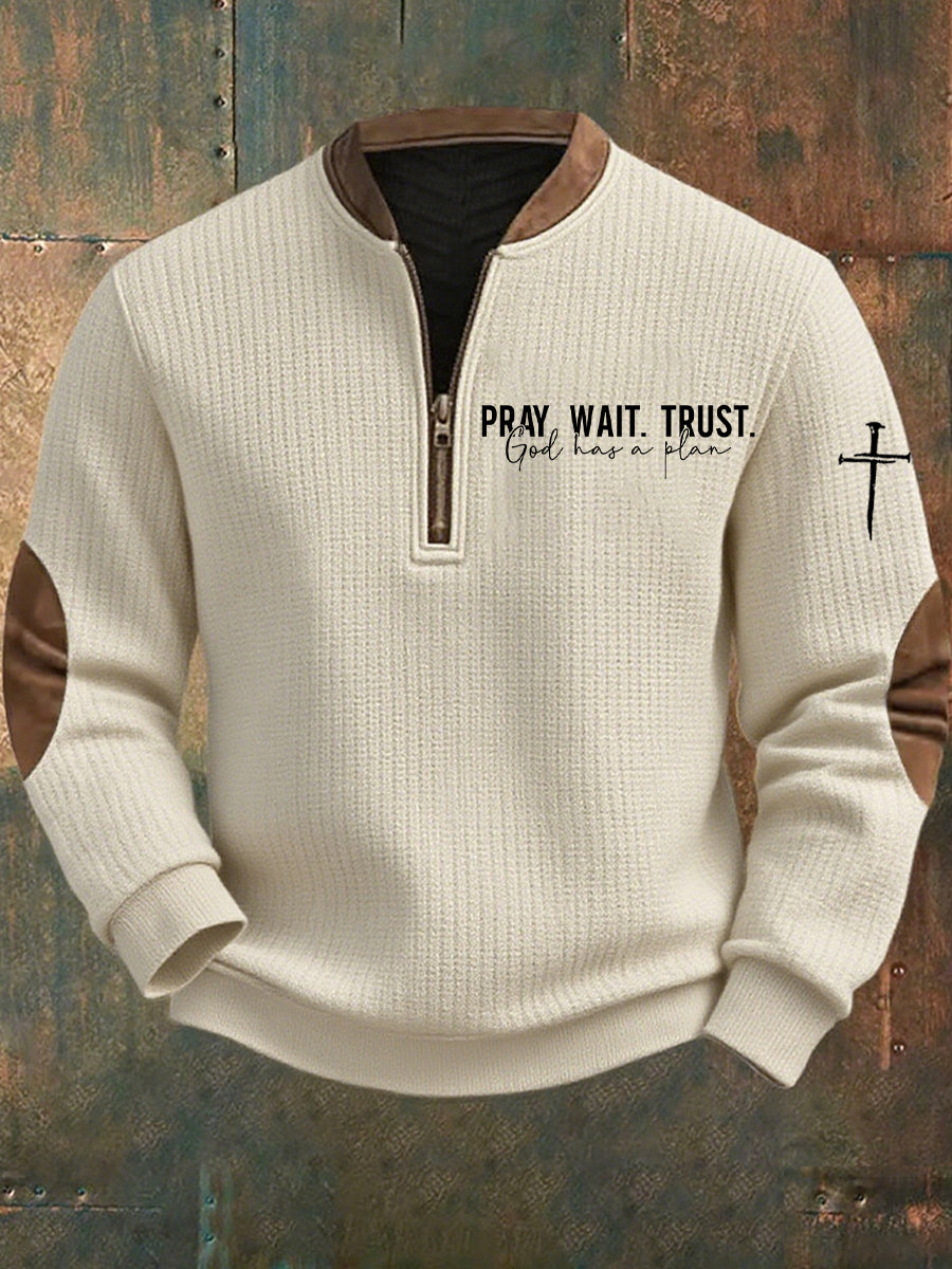 Men's Vintage Art Faith Casual Sweatshirt