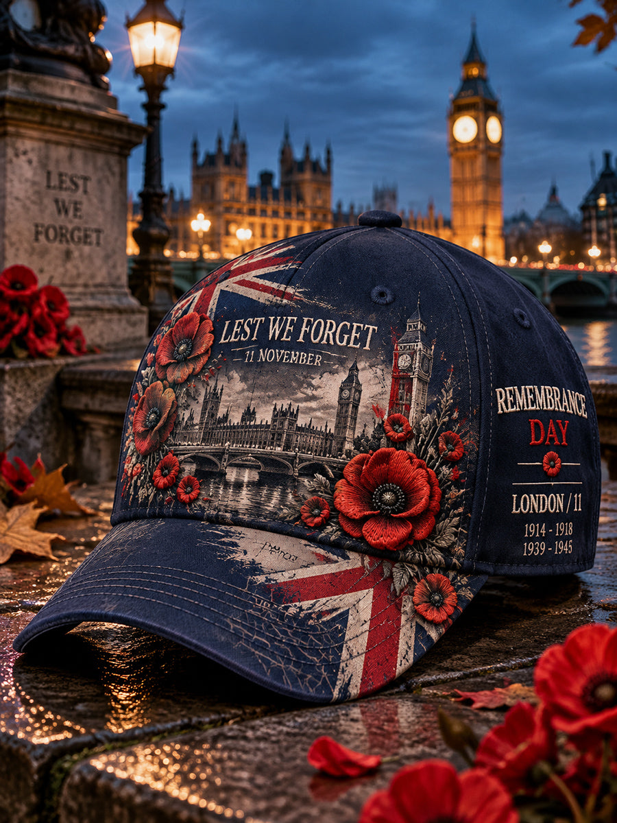 British Remembrance Day Printed Hat