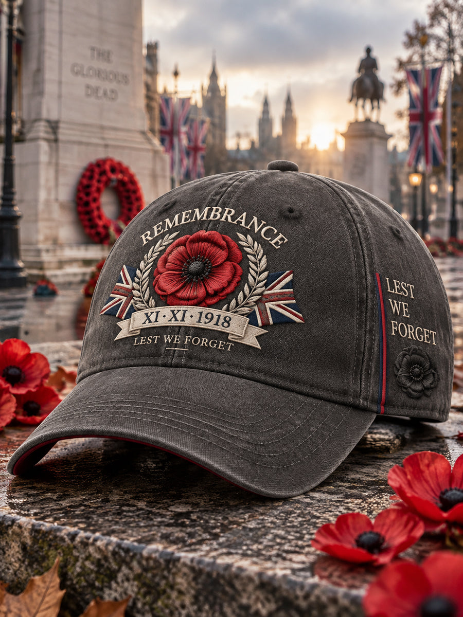 British Remembrance Day Printed Hat