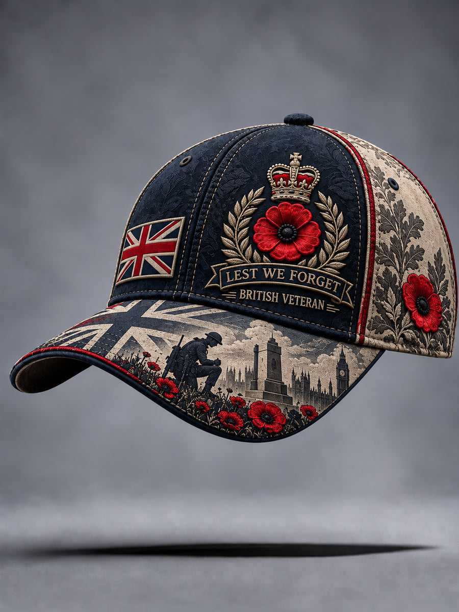 Unisex British Veterans Remembrance Day Hat