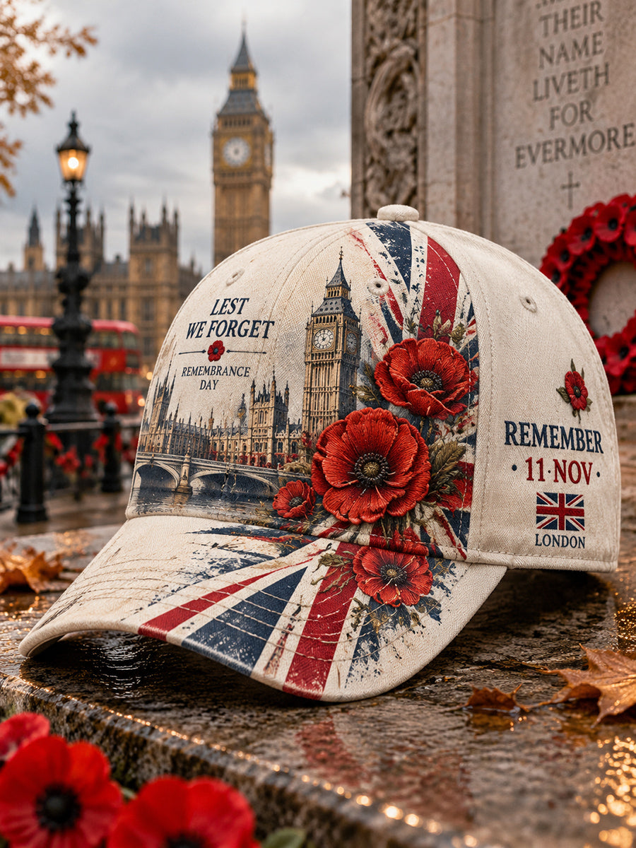 British Remembrance Day Printed Hat