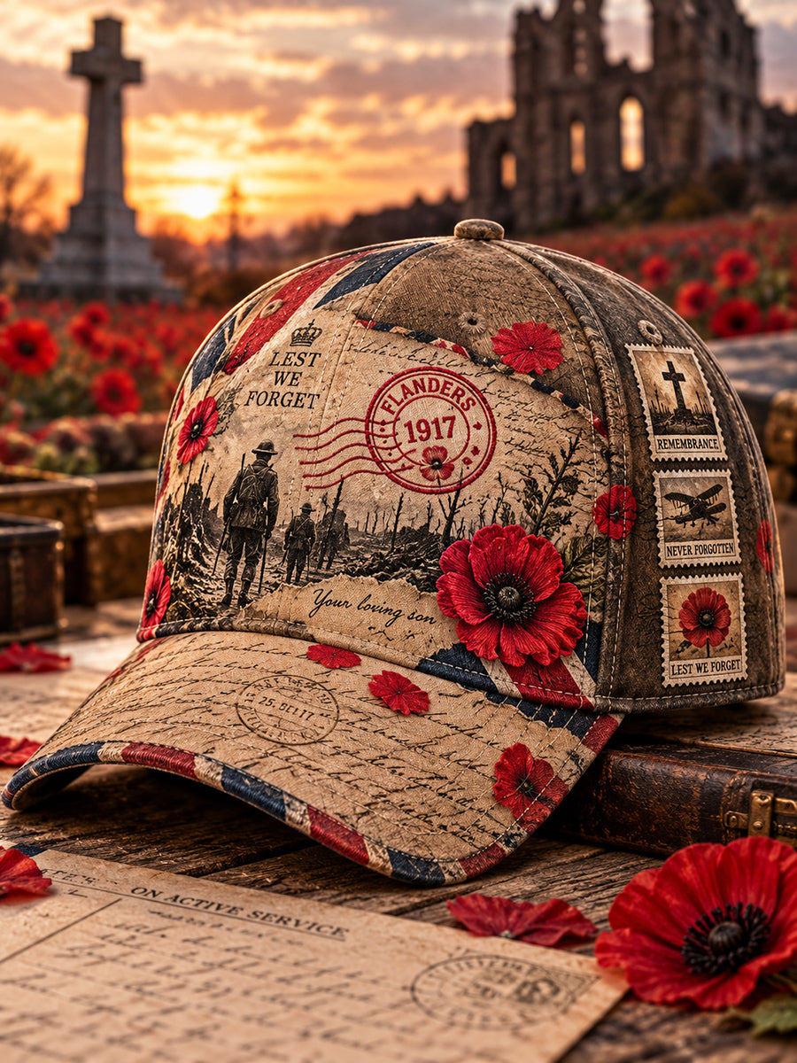 British Remembrance Day Printed Hat