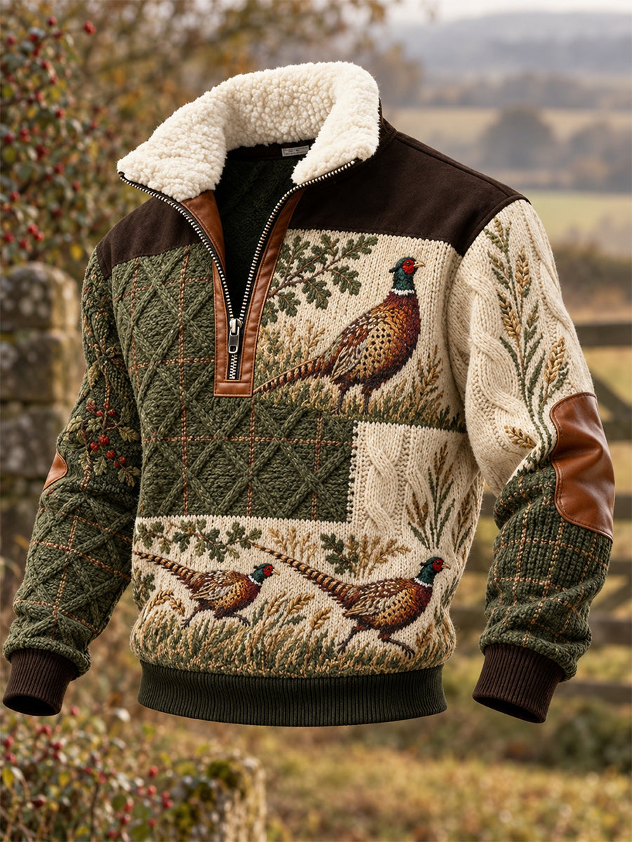 Men's British Hunting Season Zip-Up Hoodie