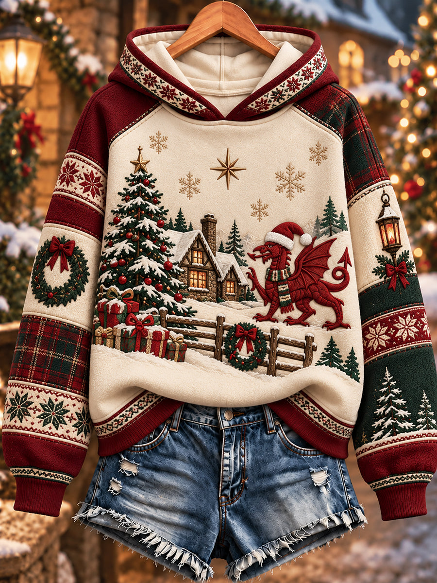 Women's Welsh Christmas Print Sweatshirt