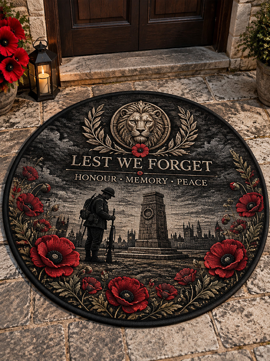 Remembrance Day-Themed Carpet With Veteran-Honoring Prints