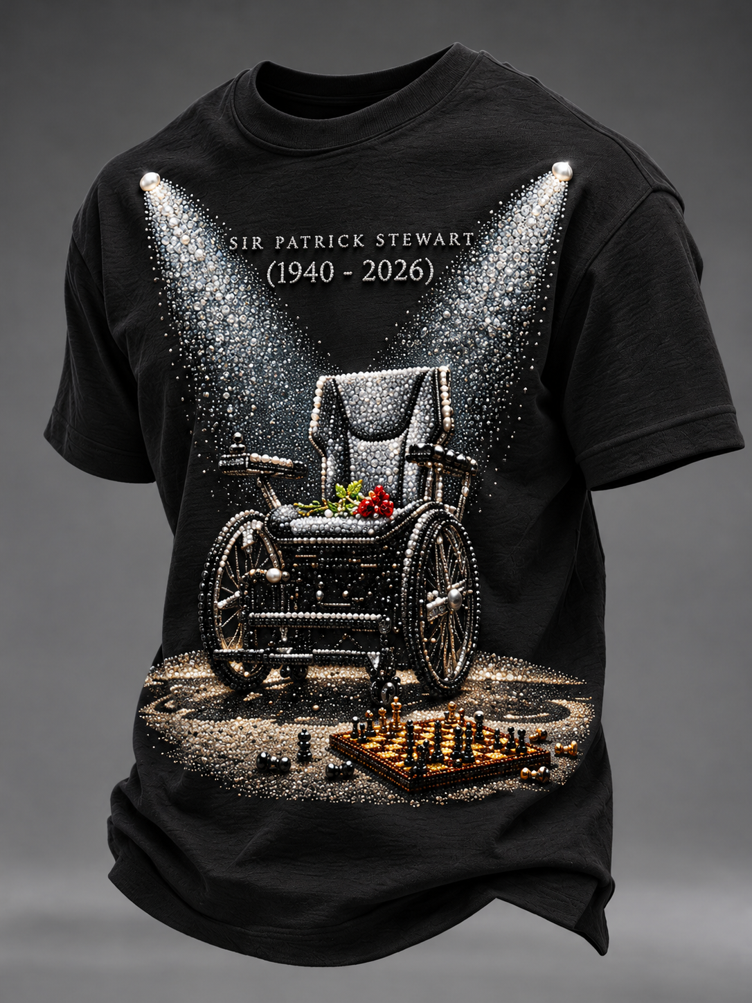 Men's Patrick Stewart RIP 1930-2026 Tee