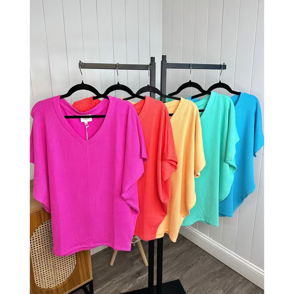 💥Summer Hot Sale 49% OFF💥Women's V-Neck Versatile Casual Bat Sleeve T-Shirt Tops
