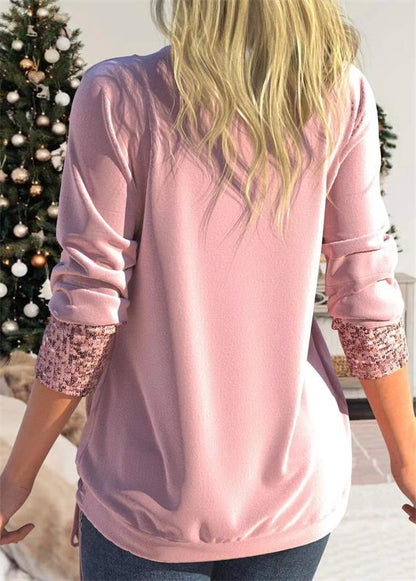 🔥Package!🔥Sequin Loose Smocked Fake Two-Piece Top