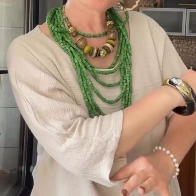 🎁Limited time 50% OFF⏳Women's Round Neck Loose Top & Long Skirt Set