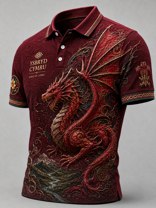 Men's Welsh Rugby Lover Short Sleeve Shirt