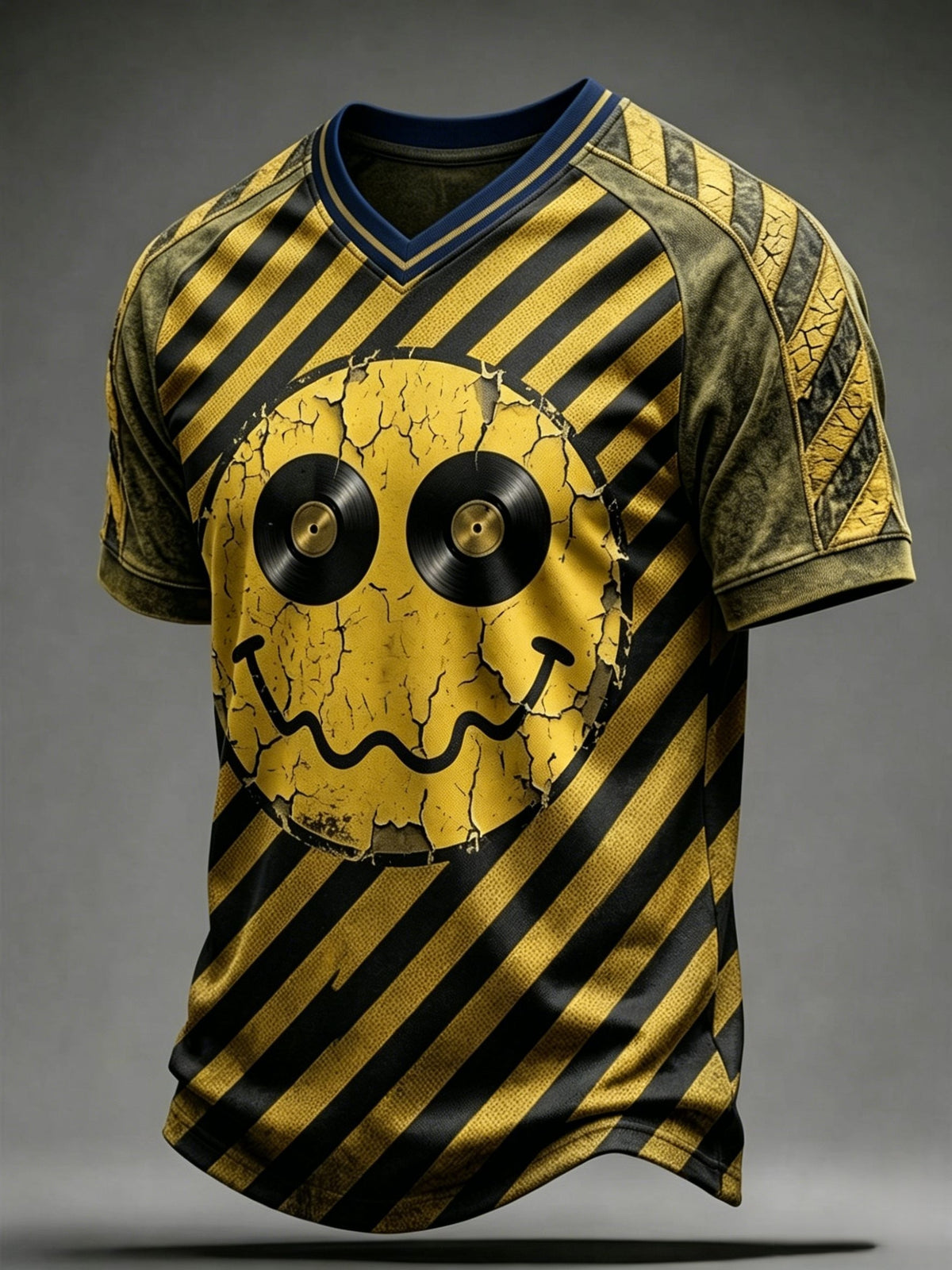 Men's Vintage UK Madchester Acid Face & 24 Hour Party T-Shirt