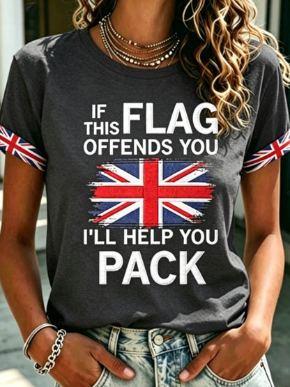 Women's IF THIS FLAG OFFENDS YOU I'LL HELP YOU PACK T-shirts