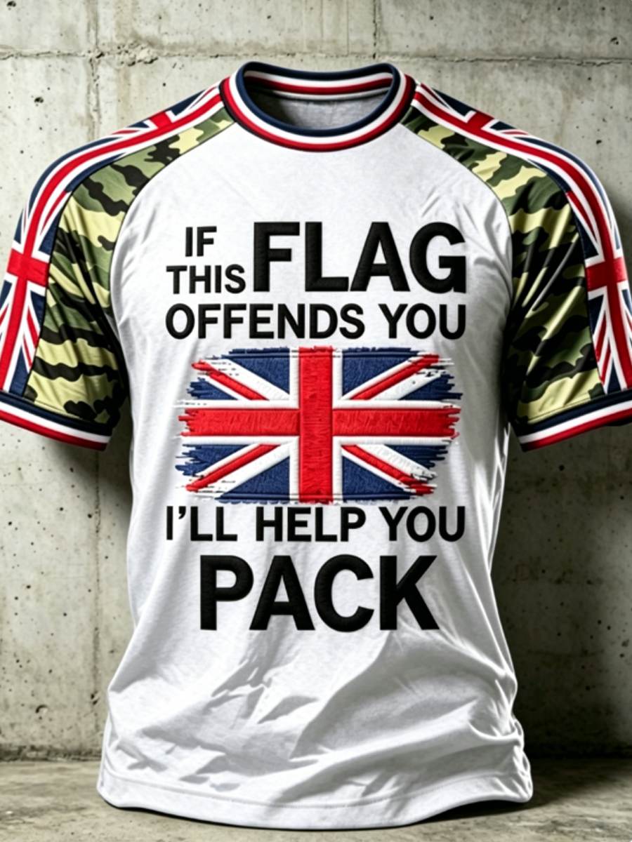 Men's IF THIS FLAG OFFENDS YOU I'LL HELP YOU PACK short sleeve t-shirt