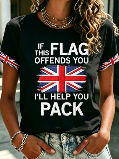 Women's IF THIS FLAG OFFENDS YOU I'LL HELP YOU PACK T-shirts