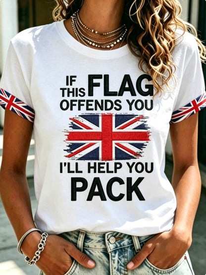 Women's IF THIS FLAG OFFENDS YOU I'LL HELP YOU PACK T-shirts