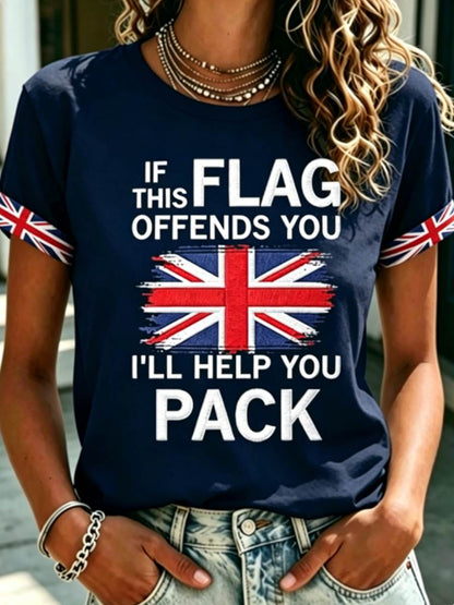 Women's IF THIS FLAG OFFENDS YOU I'LL HELP YOU PACK T-shirts