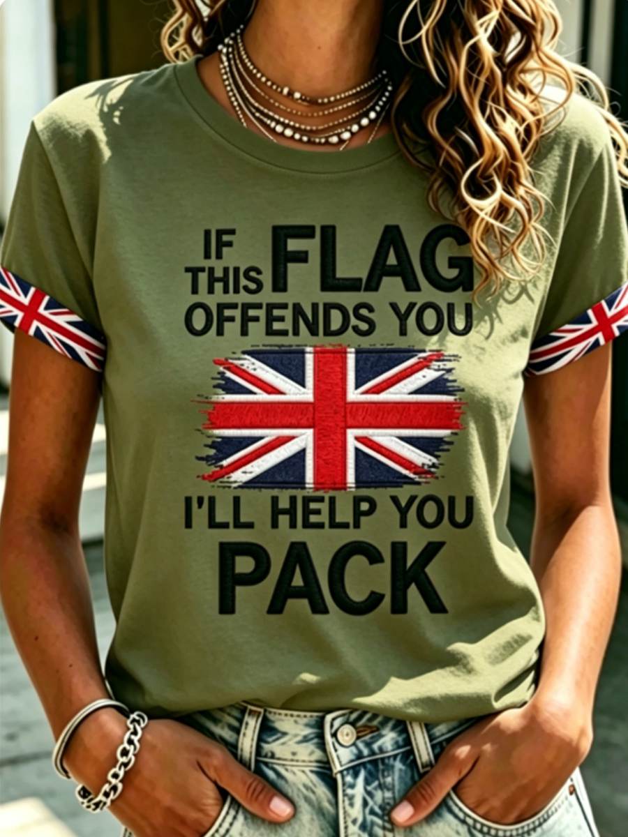 Women's IF THIS FLAG OFFENDS YOU I'LL HELP YOU PACK T-shirts