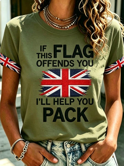 Women's IF THIS FLAG OFFENDS YOU I'LL HELP YOU PACK T-shirts