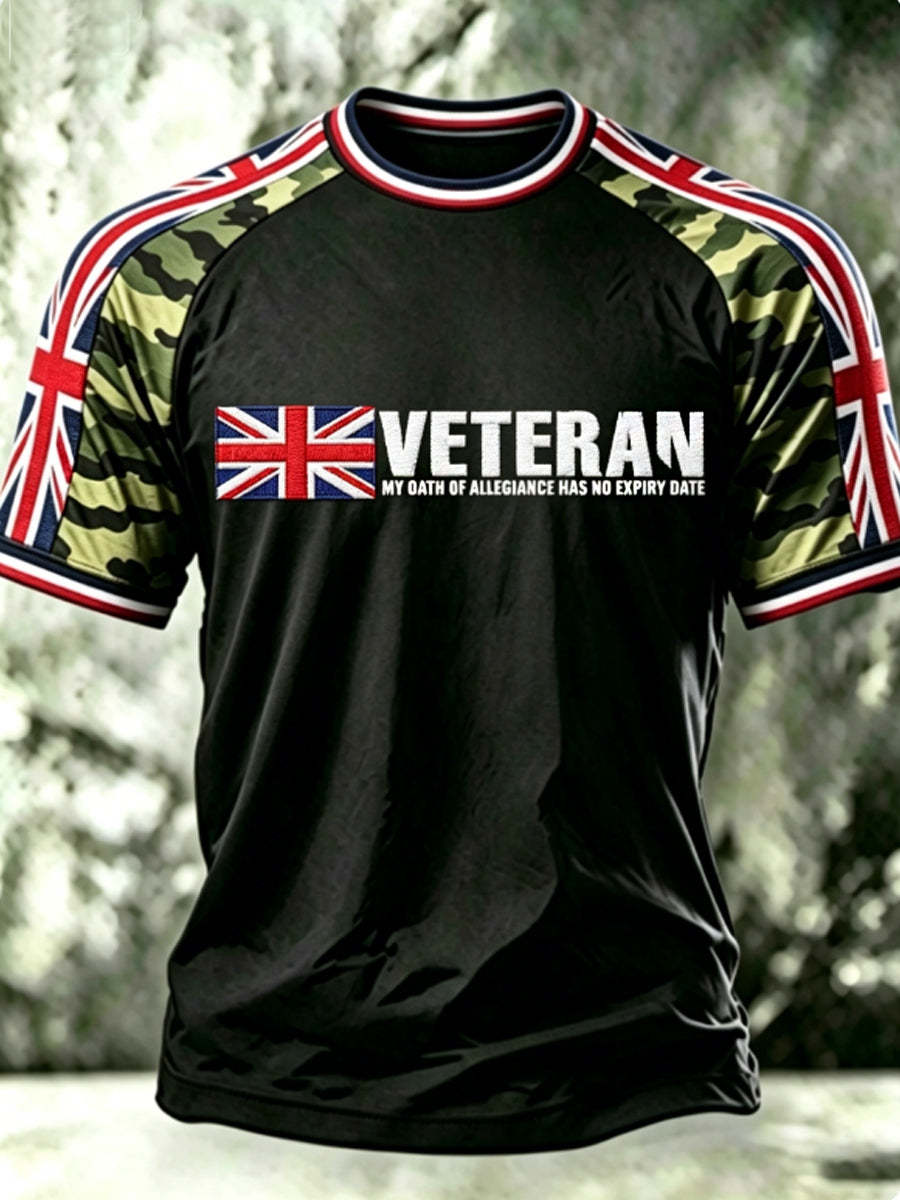 Men's VETERAN MY OATH OF ALLEGIANCE HAS NO EXPIRY DATE short sleeve t-shirt