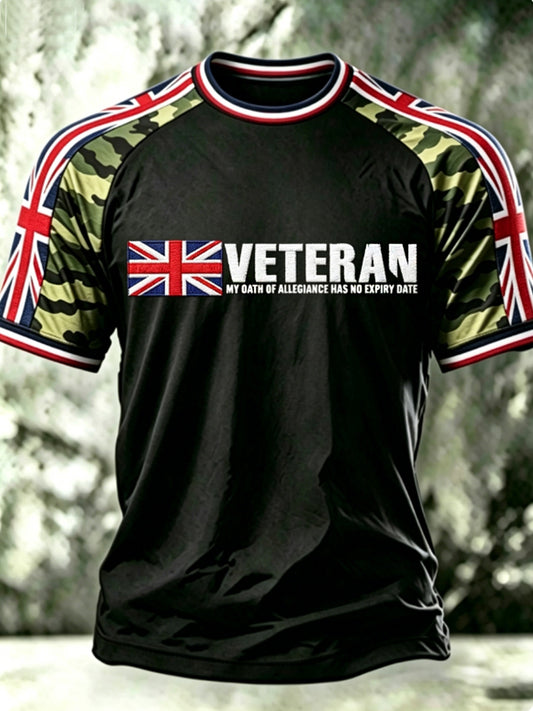 Men's VETERAN MY OATH OF ALLEGIANCE HAS NO EXPIRY DATE short sleeve t-shirt