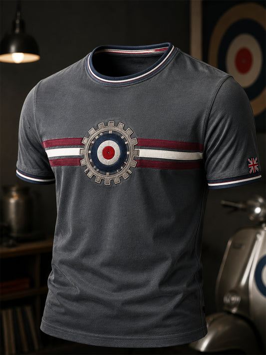 Men's Mods Culture UK Music Lover Business Style Printed short sleeves t-shirt