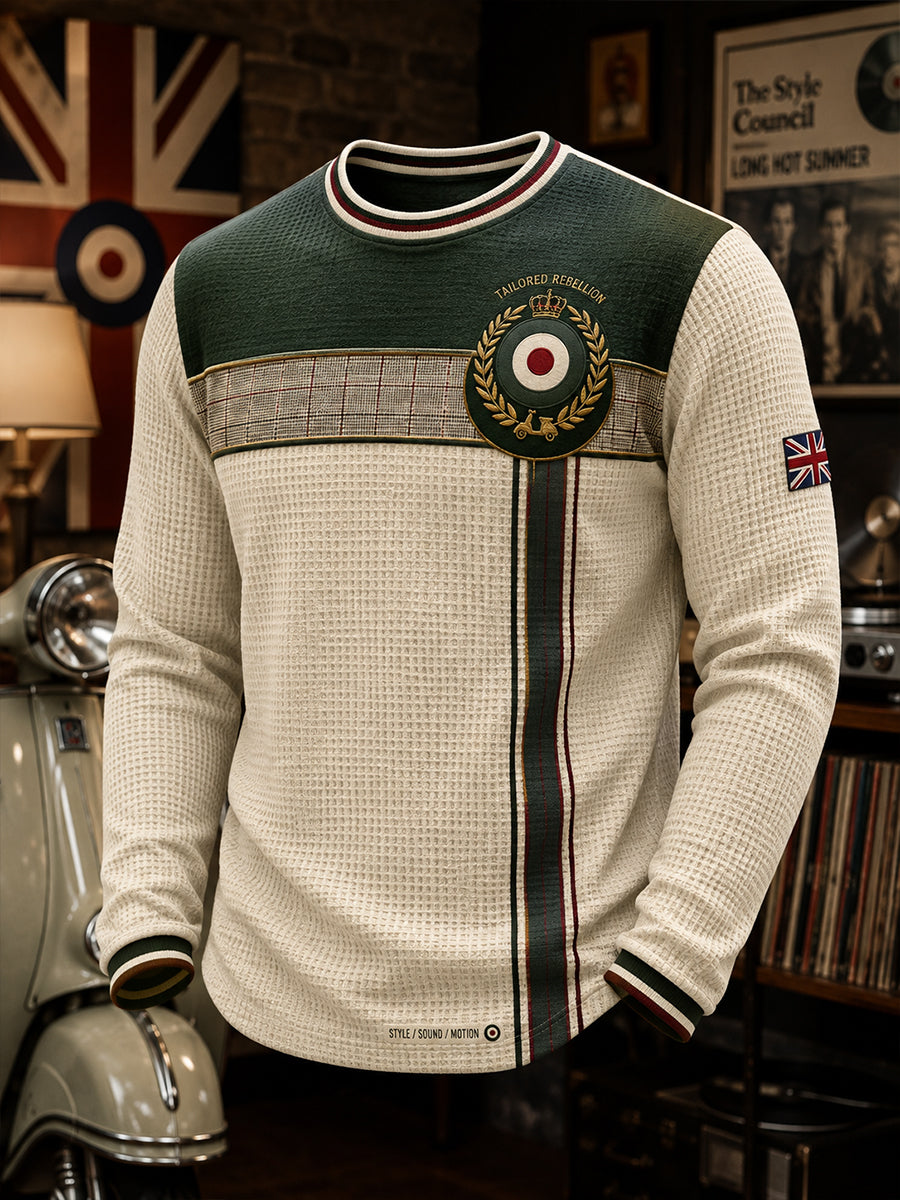 Men's Paul Weller And British Mod Culture  Waffle Long Sleeve T-Shirt