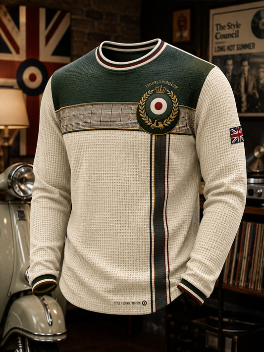 Men's Paul Weller And British Mod Culture  Waffle Long Sleeve T-Shirt
