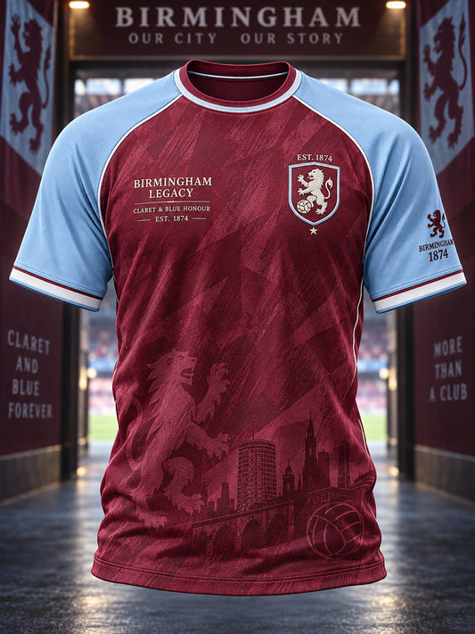 Men's Soccer Club Graphic Print Raglan Short-Sleeve T-Shirt