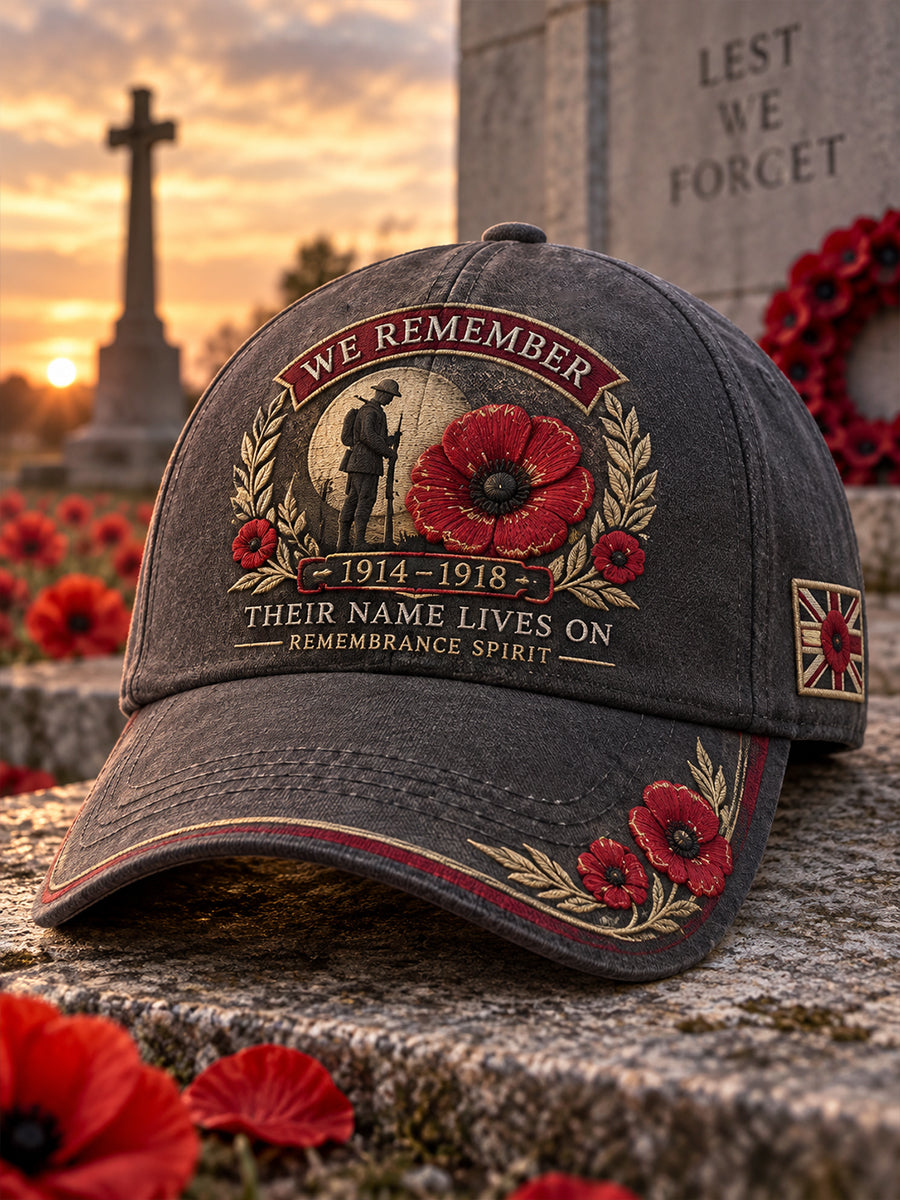 Unisex Hat Featuring Remembrance Day Commemorative Prints