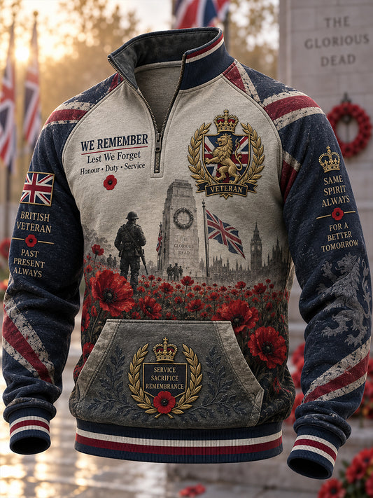 Men's Memorial  Patterned Hoodie From The UK