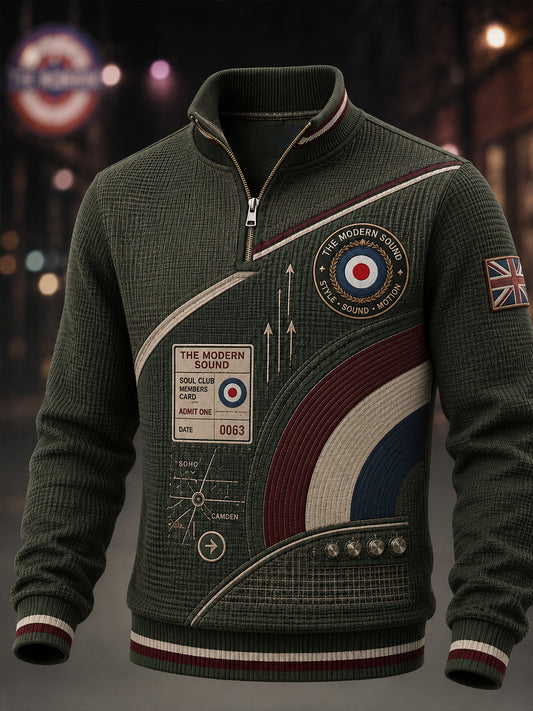 Men's Paul Weller And British Mod Culture Waffle Long Sleeve T-Shirt