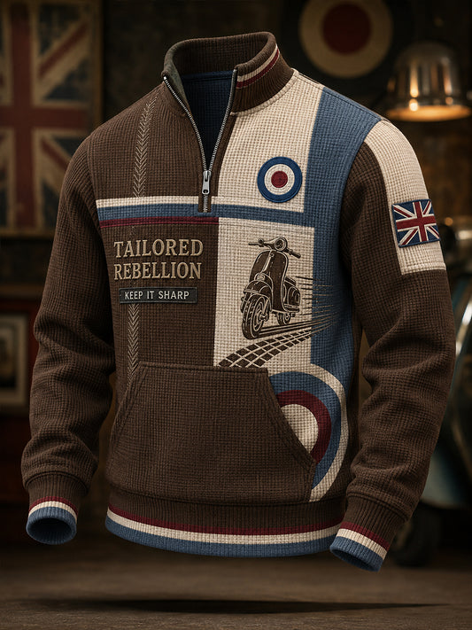 Men's Paul Weller And British Mod Culture Waffle Long Sleeve T-Shirt