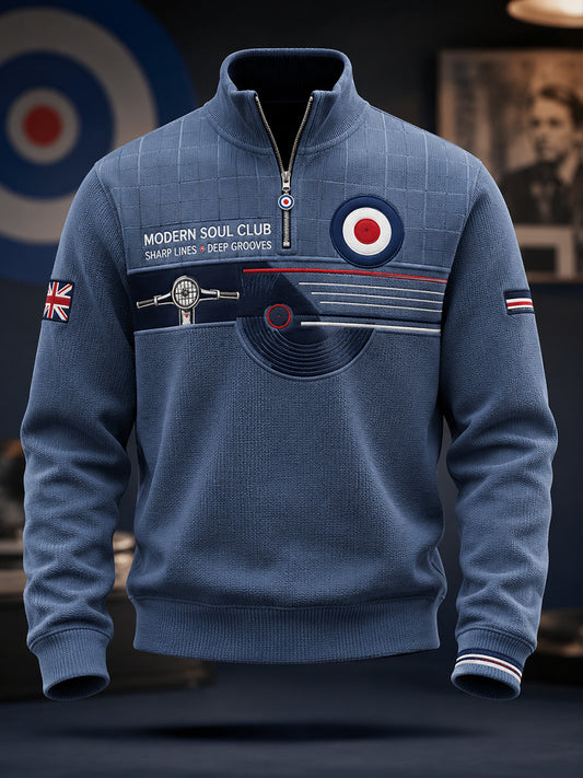 Men's Paul Weller And British Mod Culture Waffle Long Sleeve T-Shirt