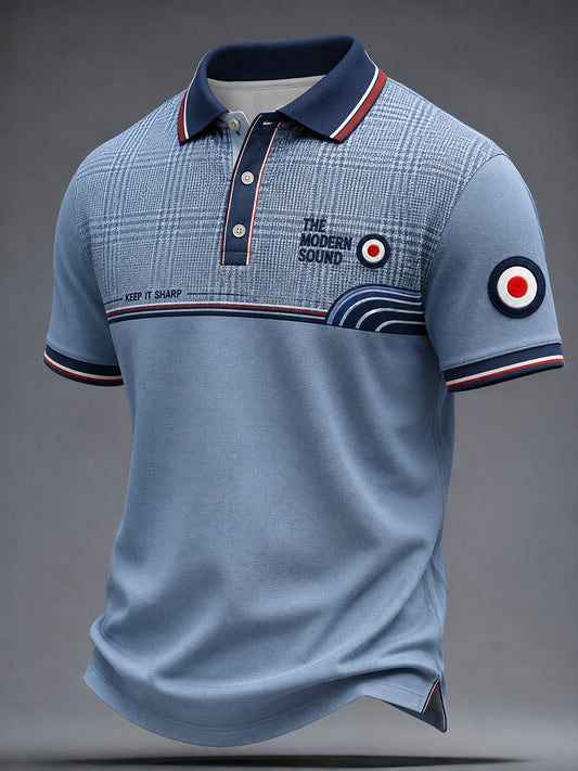 Men's Mods Culture Uk Music Lover Business Style Printed Casual Tops