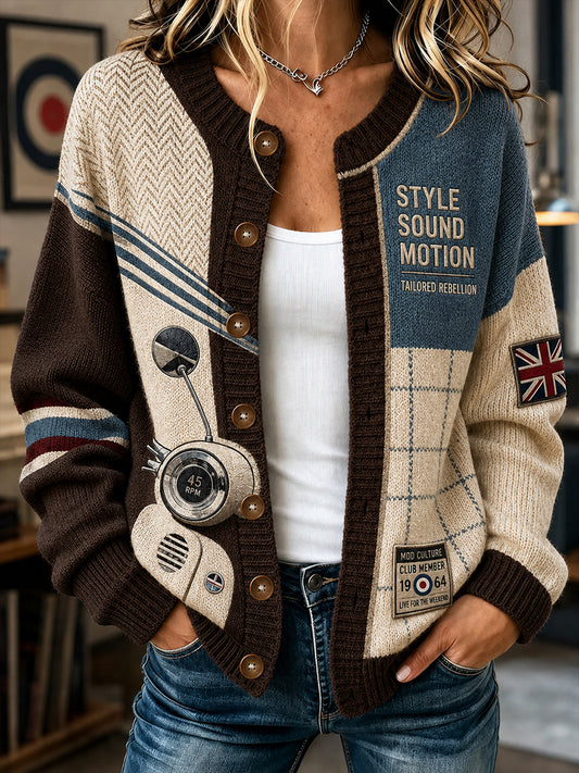 Women's Paul Weller And British Mod Culture  Casual Cardigan