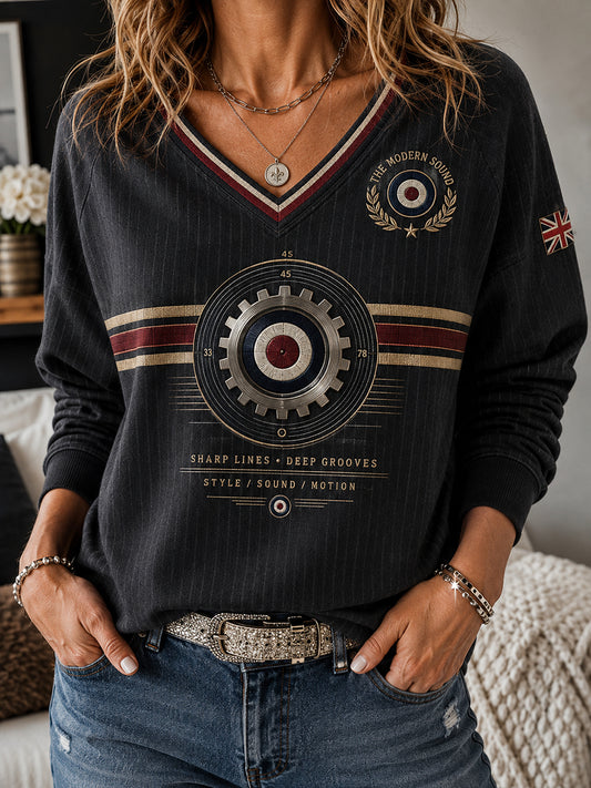 Women's Paul Weller And British Mod Culture Long-Sleeved T-Shirt With Dropped Shoulders