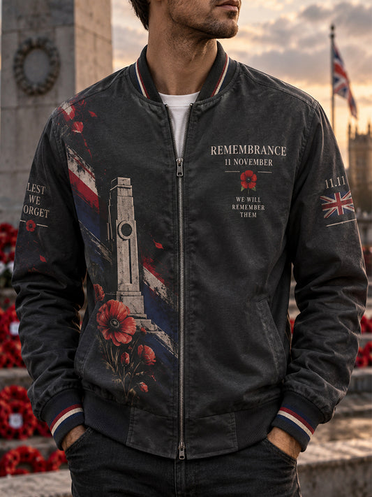 Men's British Remembrance Day Patterned Jacket