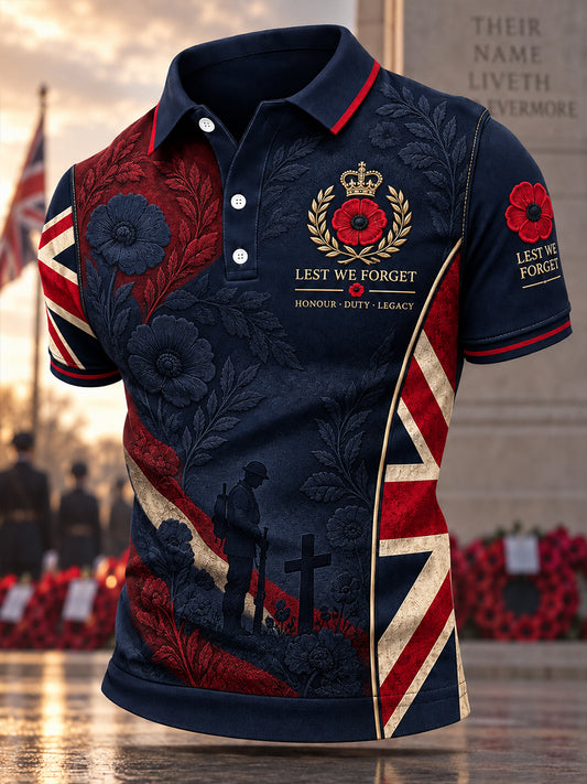 Men's British Veteran Commemorative Short Sleeve Shirt