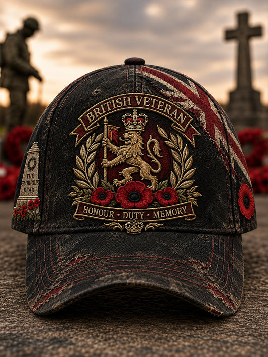 Unisex  British Veteran Commemorative Hat