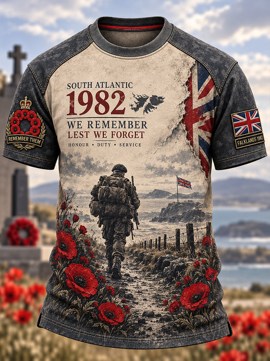 Men's British Veteran Commemorative Short Sleeve T-Shirt