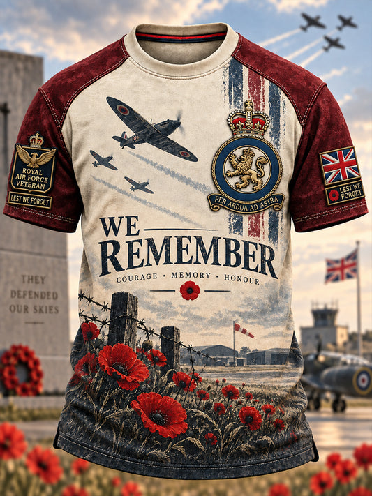 Men's British Veteran Commemorative Short Sleeve T-Shirt
