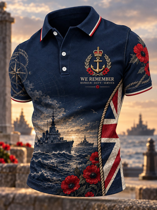Men's British Veteran Commemorative Short Sleeve Shirt