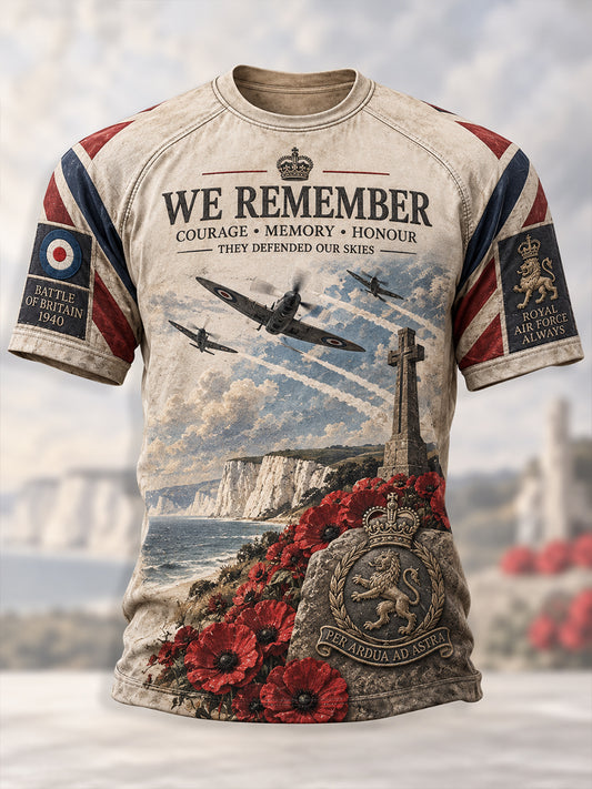 Men's British Veteran Commemorative Short Sleeve T-Shirt